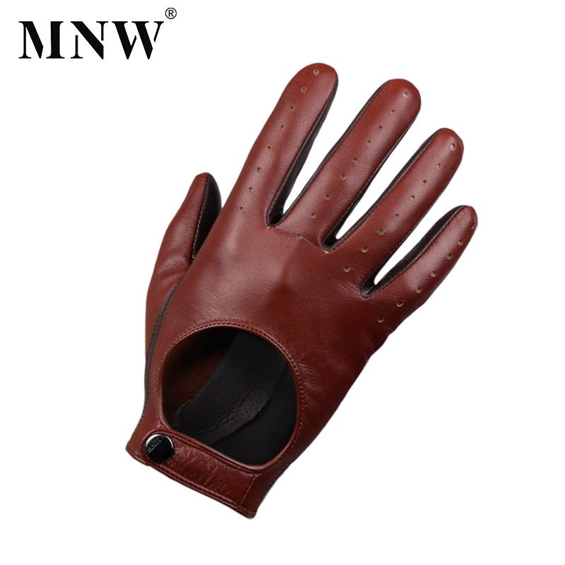 Men's head layer of the small sheepskin touch screen single leather pure leather repair hand -breathable driving driving motorcycle leather glove