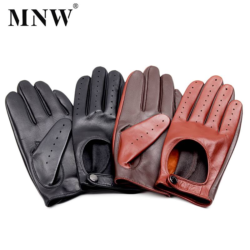 Men's head layer of the small sheepskin touch screen single leather pure leather repair hand -breathable driving driving motorcycle leather glove