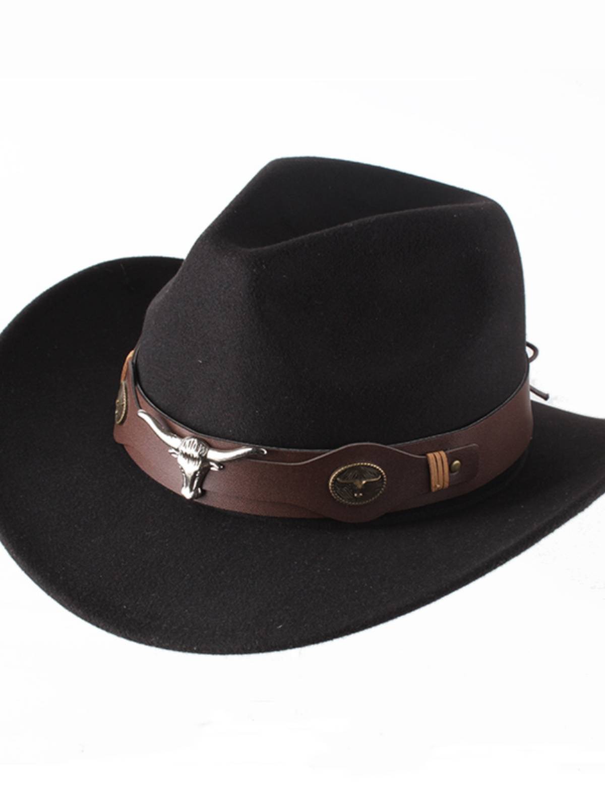 European and American British Wind Wind Hat Western Cowboy Mid -rolls along the Hat Hat Male Board Boarding Hat