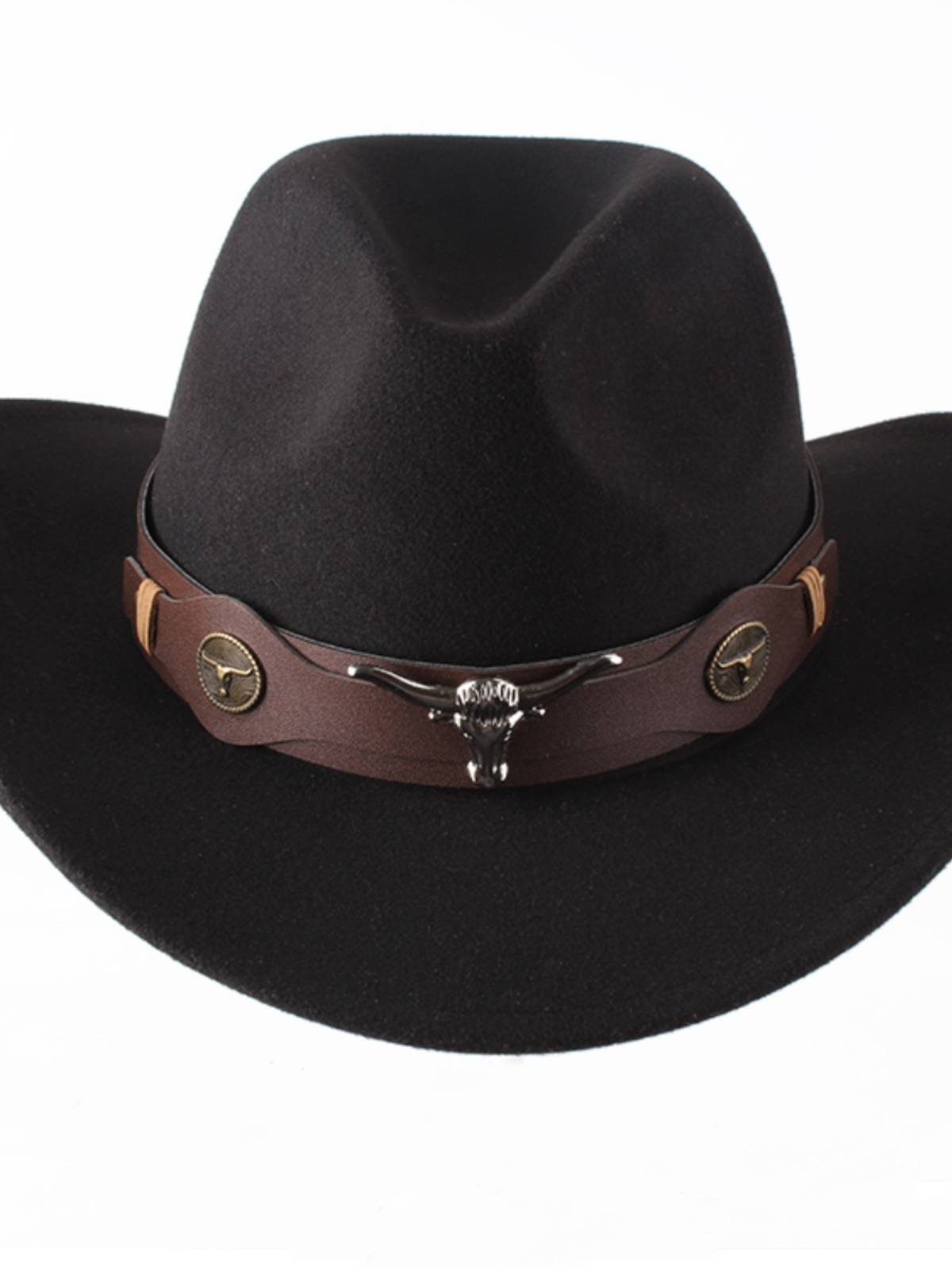 European and American British Wind Wind Hat Western Cowboy Mid -rolls along the Hat Hat Male Board Boarding Hat