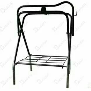 Free shipping saddling rack, saddling, iron pipe vertical landing saddle, multi -functional folding horse horsema products