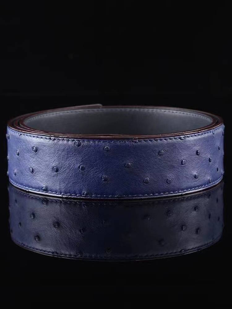 The ostrich leather belt, the gator's skin, and it's a real business