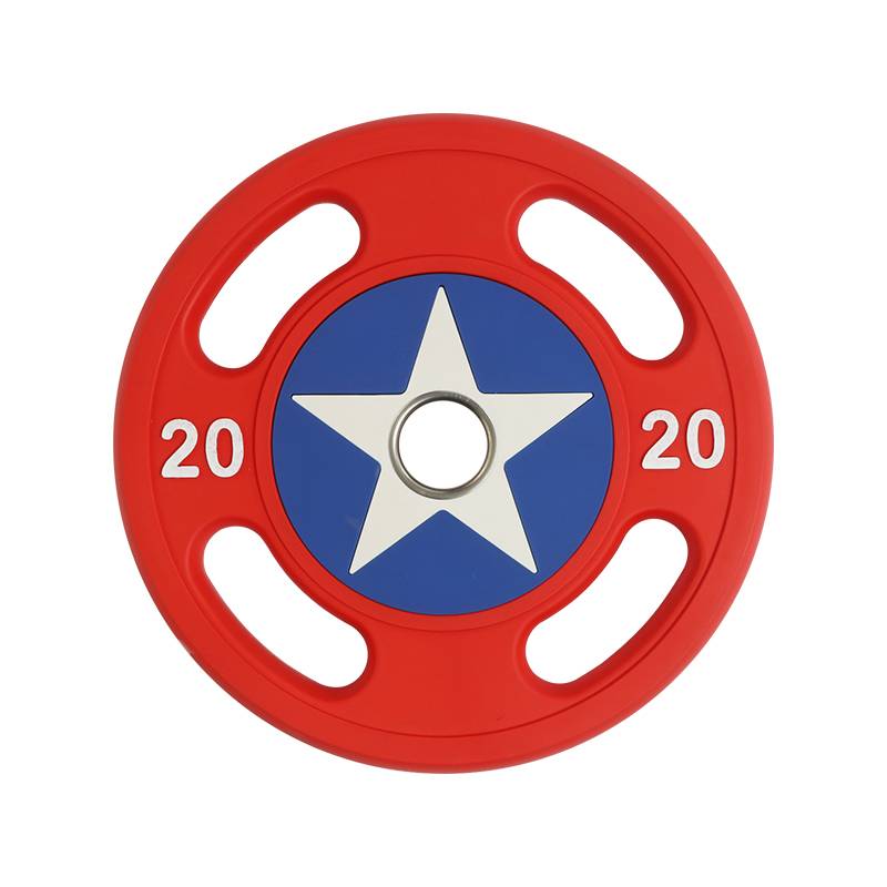 Captain America's barbells environmentally friendly PU hand -grabbing gym commercial weight tablet squat heavy tablets