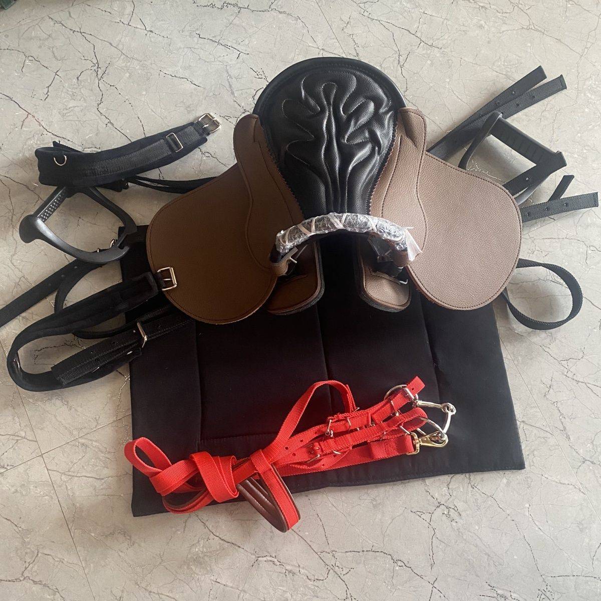 Little saddlezi dwarf horse special saddle children's riding equestrian saddling Satland new model