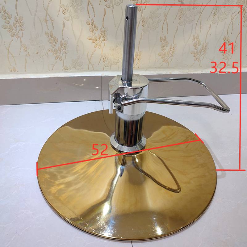 Bagiating chair Silver discs Golden square hair cutting chair pallet oil pump high -end stainless steel conjoined silver pedal