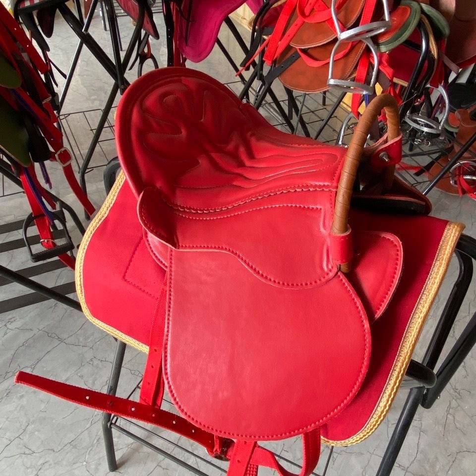 Dwarf saddle, set up a full set of accessories for Children with Dark Horse Dedica Children