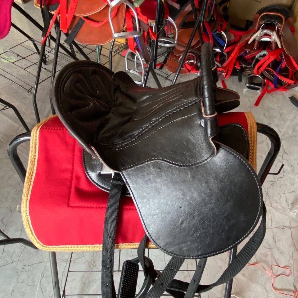 Dwarf saddle, set up a full set of accessories for Children with Dark Horse Dedica Children