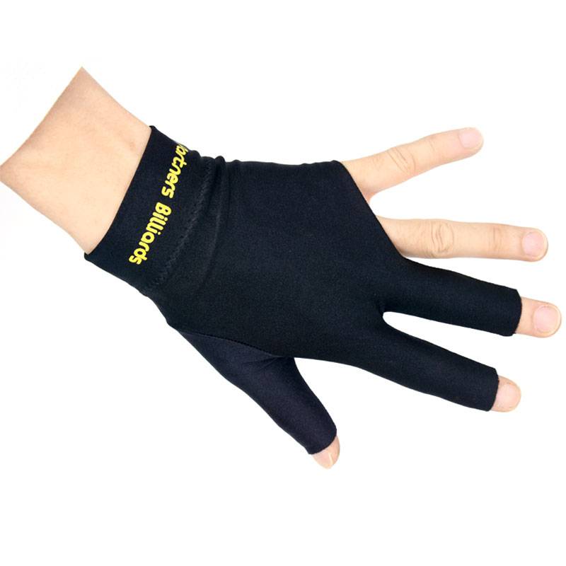 Free shipping billiard gloves three -finger billiard glove men and women left and right hand black desktop gloves billiard accessories