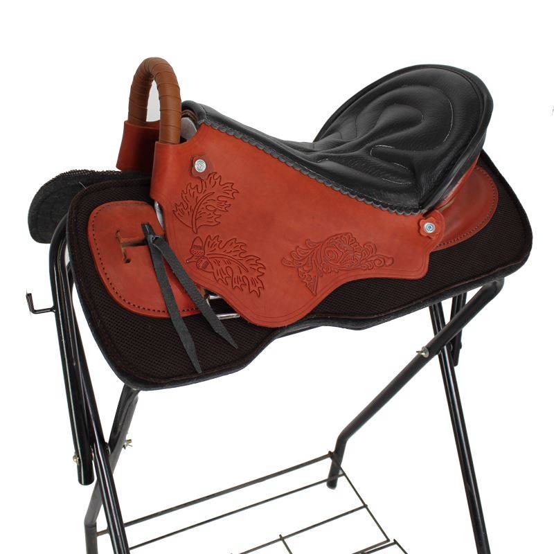 Red horse saddle + no parts