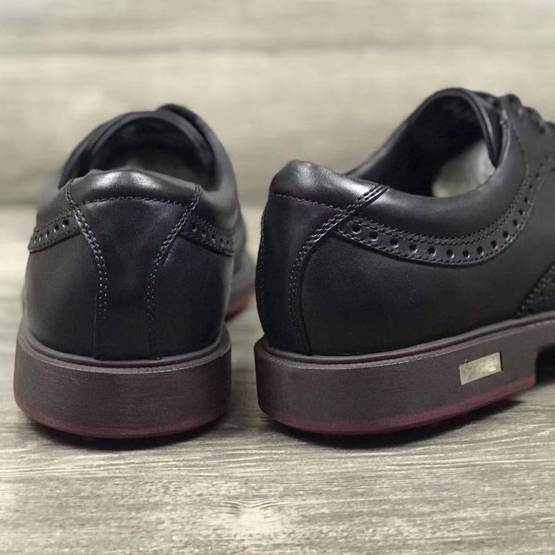 New men's golf shoes waterproof and breathable Golf Shoes Step Shoes Male British Wind Brock Leather Shoes