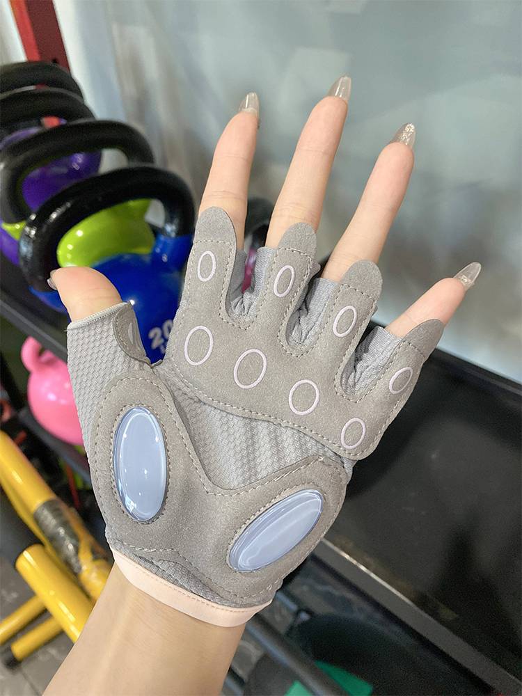 Fitness glove men and women semi -finger single -bar equipment training yoga bicycles breathable anti -slip cocoon ride exercise thin