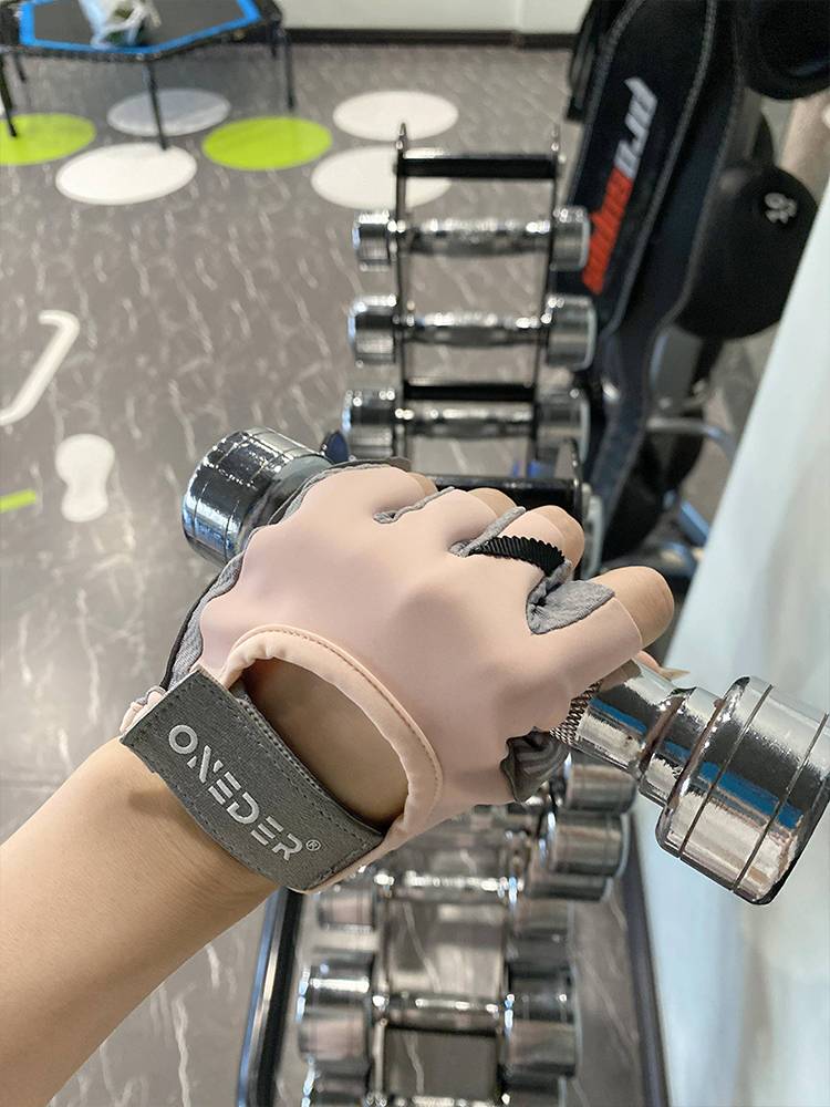 Fitness glove men and women semi -finger single -bar equipment training yoga bicycles breathable anti -slip cocoon ride exercise thin