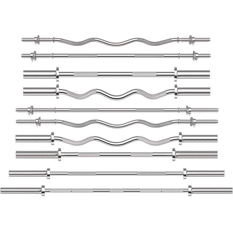 Barbell straight poles 1.5 meters Furnishing men's female women's 1.2 meters curved pole Aobee weightlifting fitness equipment universal barbell tablets