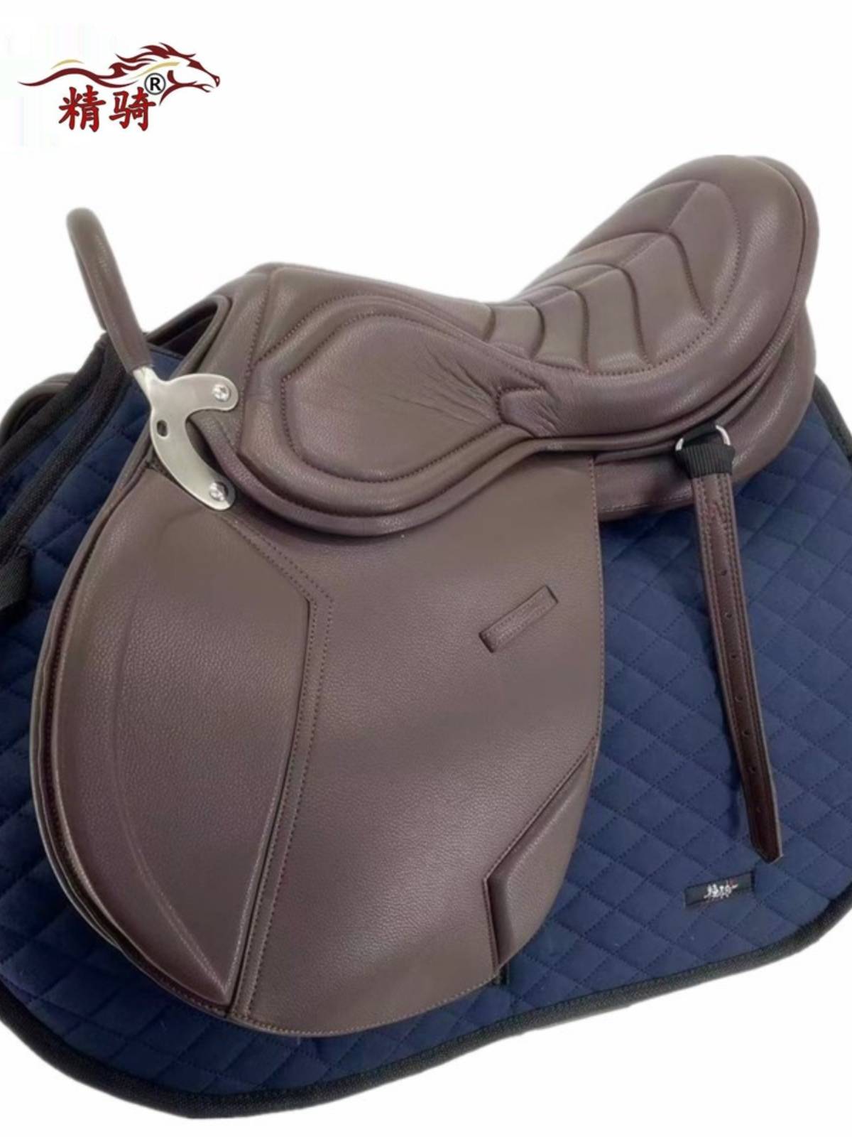 New product 2024 saddlezi full set of horseshomo super fiber coach comprehensive saddle size dwarf saddle, fine riding supplies