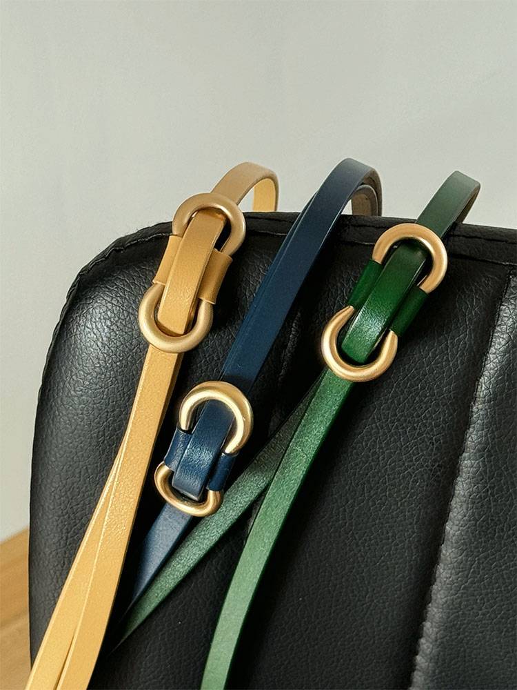 Recommended cold dog-new retro style leather belt couple versatile decorative belt