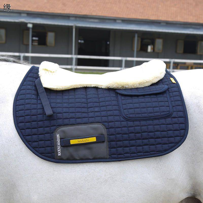 Cavassion simulation wool silicon glue binding pad equestrian shock -absorbing saddle cushion Rockma horses 8210014