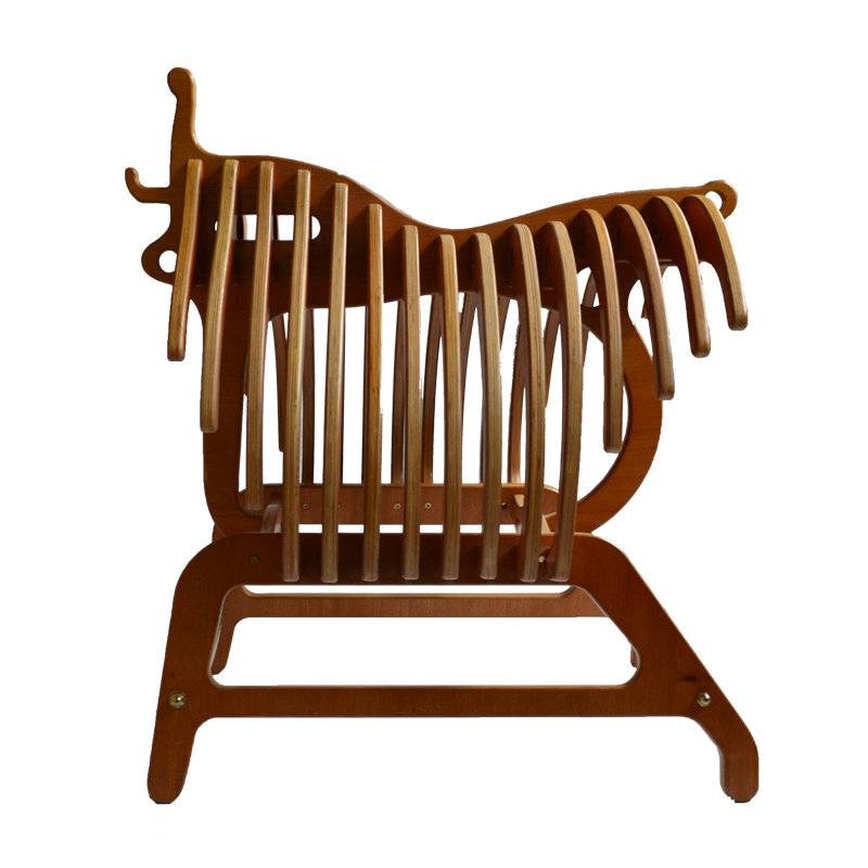 Wooden keel saddle rack rib saddling weight 100kg shows the high -end saddle frame of the saddle frame durable