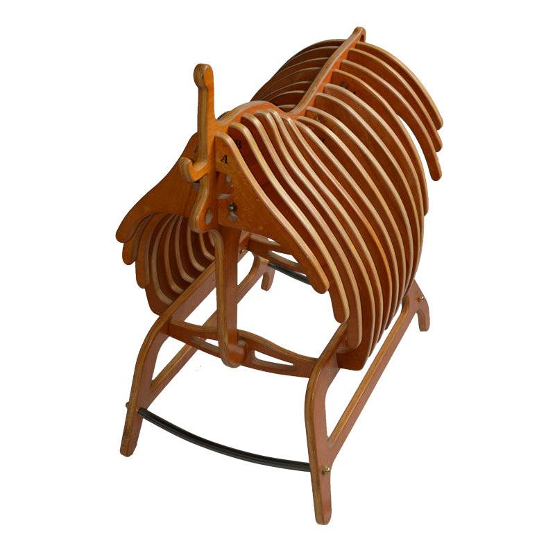 Wooden keel saddle rack rib saddling weight 100kg shows the high -end saddle frame of the saddle frame durable