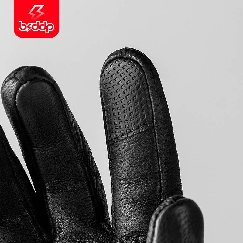 BSDDP motorcycle glove retro leather four seasons cycling motorcycle cruise Harley cycling men and women touch screen summer