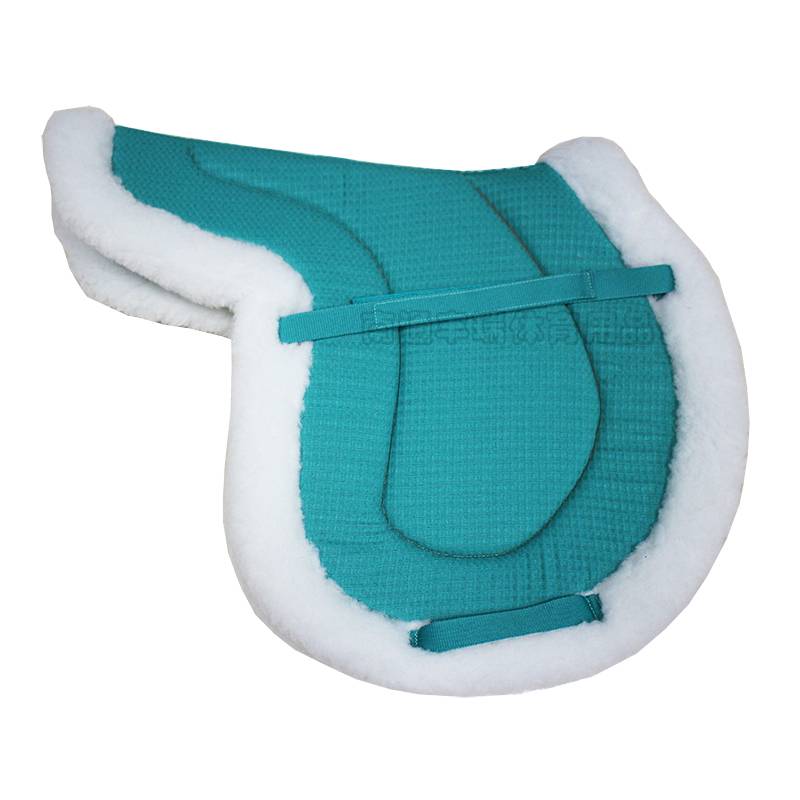 Soft British thick saddle cushion white lamb cashmere sweat absorption sweat and sweat drawer riding horse art training non -slip PADS