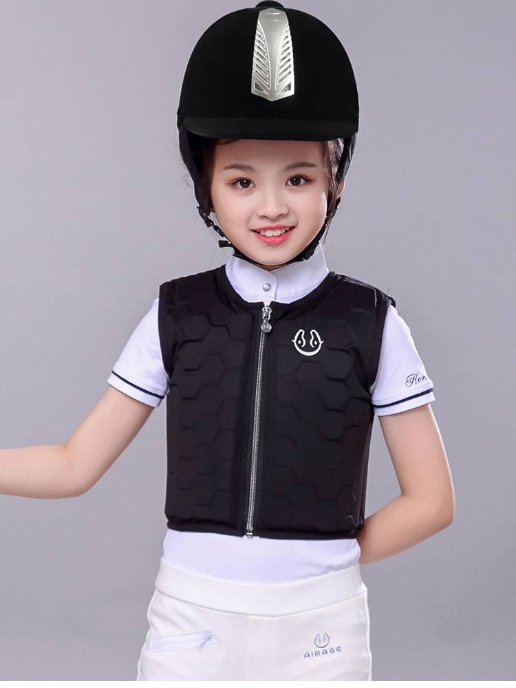 Equestrian helmets for children on horse helmets