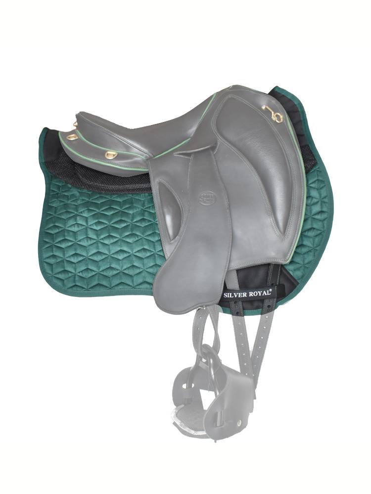Silver Royal Endurance Sweat Salmonic Salmonic Cushion Equestrian Cushion Cushion Equelal Patscar Anti -Slip -Swiping British Saddle