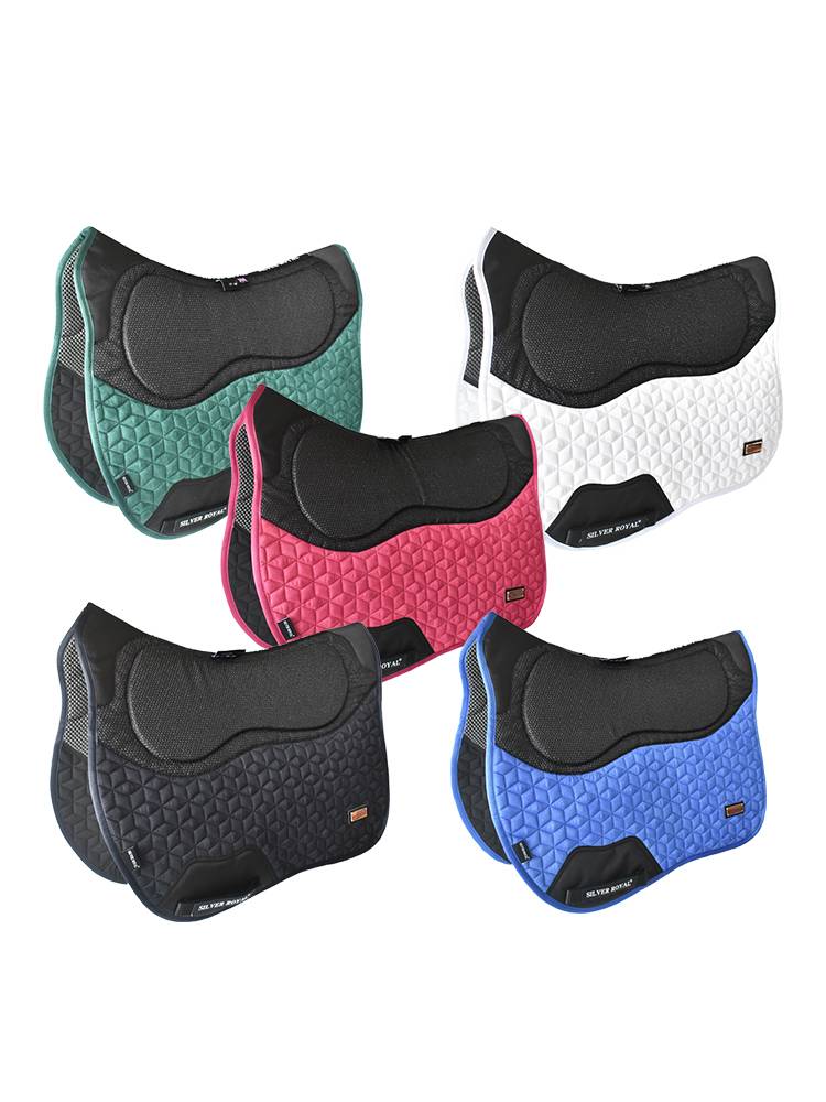 Silver Royal Endurance Sweat Salmonic Salmonic Cushion Equestrian Cushion Cushion Equelal Patscar Anti -Slip -Swiping British Saddle