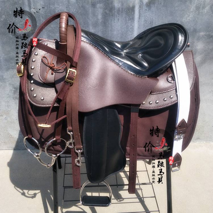 New product 2024 saddlezi full set of horse cowhide new Malaysian tourist saddling pony rider products new