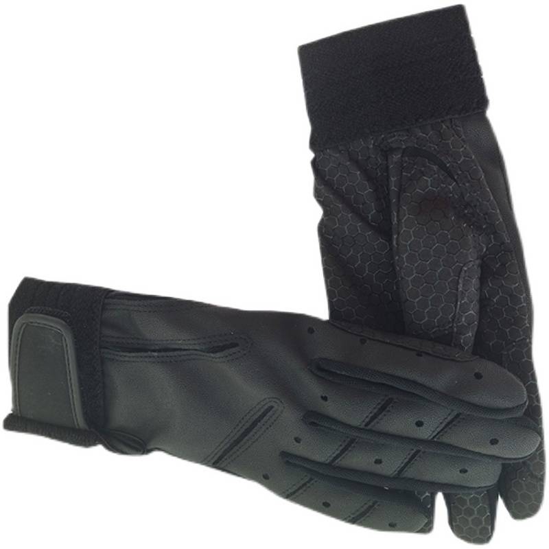 Outdoor equestrian glove men's and women's knight riding equipment head layer cortex silicon glue stitching, abrasion -resistant anti -skid riding supplies