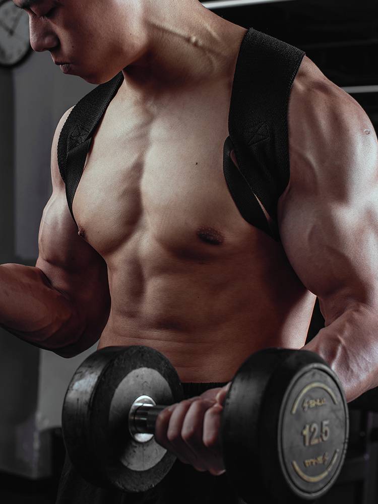 Fitness sinking shoulder strap open shoulder strap, chest straight back training belt back scapula correction fixed band bench press strap men and women