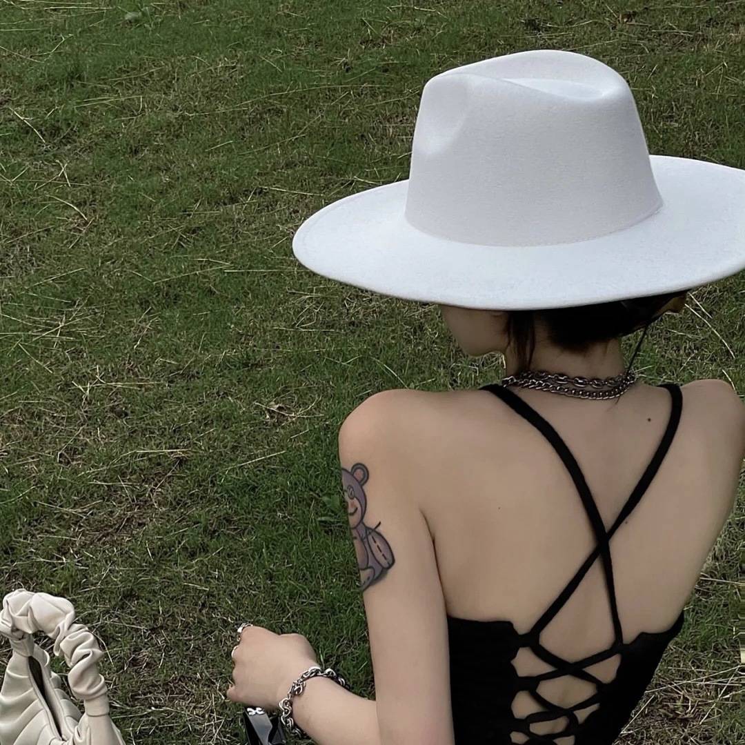 White net red cooker female spring and autumn and winter British retro gentleman hats, foreign qi 2022 new tide hat lord jazz hat
