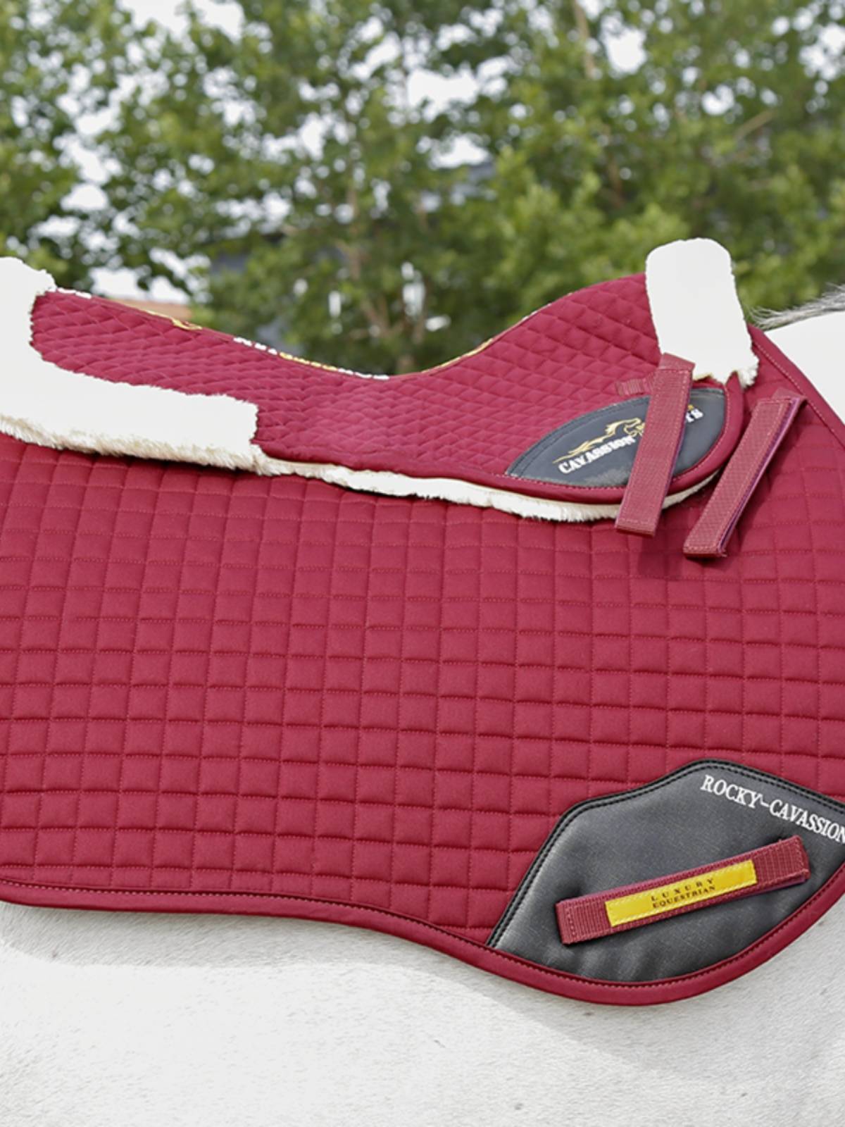 Cavassion 3D thick wool pad equestrian shock -absorbing saddle pad Rock Horse 8210099