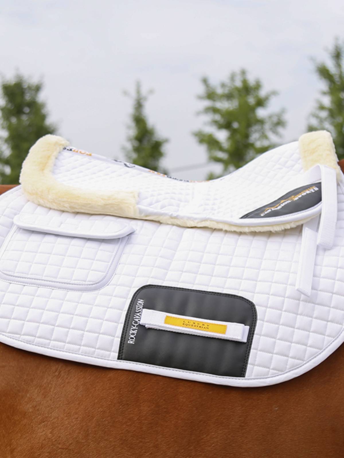 Cavassion 3D thick wool pad equestrian shock -absorbing saddle pad Rock Horse 8210099