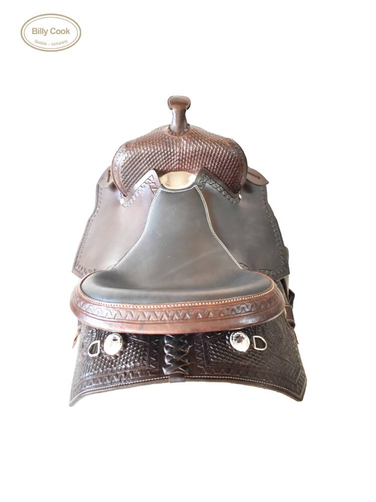 BillyCook all -leather imported western saddle carving horse saddle horses riding saddle -riding saddle horse horses horses horses horses hoppical puppet supplies saddle