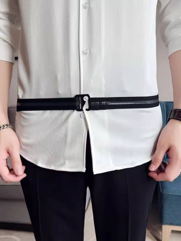 Men's shirt non -slip shirt anti -slip artifact women's business suit fixed restraint band can regulate elastic belt