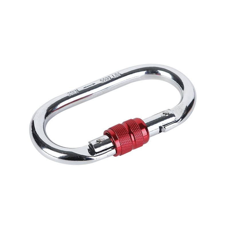 Air Yoga suspension accessories climbing family satin red buckle outdoor climbing CE certification 25kn safety lock