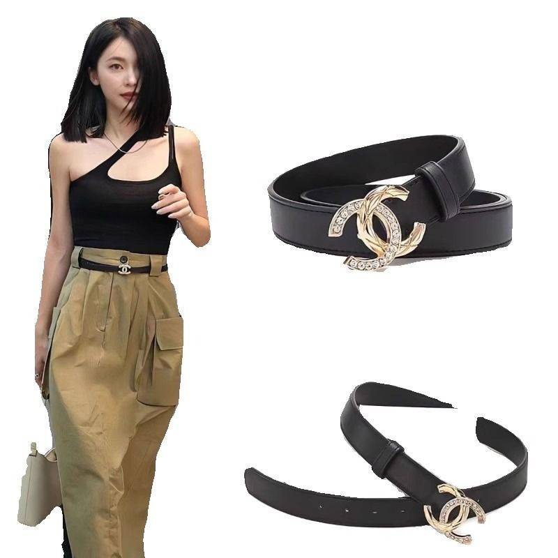 The head layer cowhide incense wind, the leather leather belt Korean version of the fashion versatile minimalist belt assembled skirt