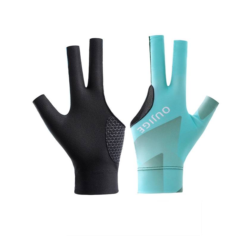 Billiards gloves Half finger gloves high -end special silicone non -slip mesh mesh breathabipering professional table ball exposure gloves