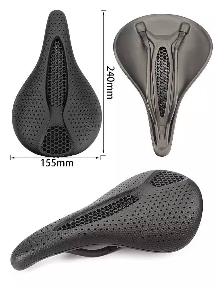 2024 new Balugoe bicycle 3D technology prints carbon fiber highway mountain honeycomb car seat saddle