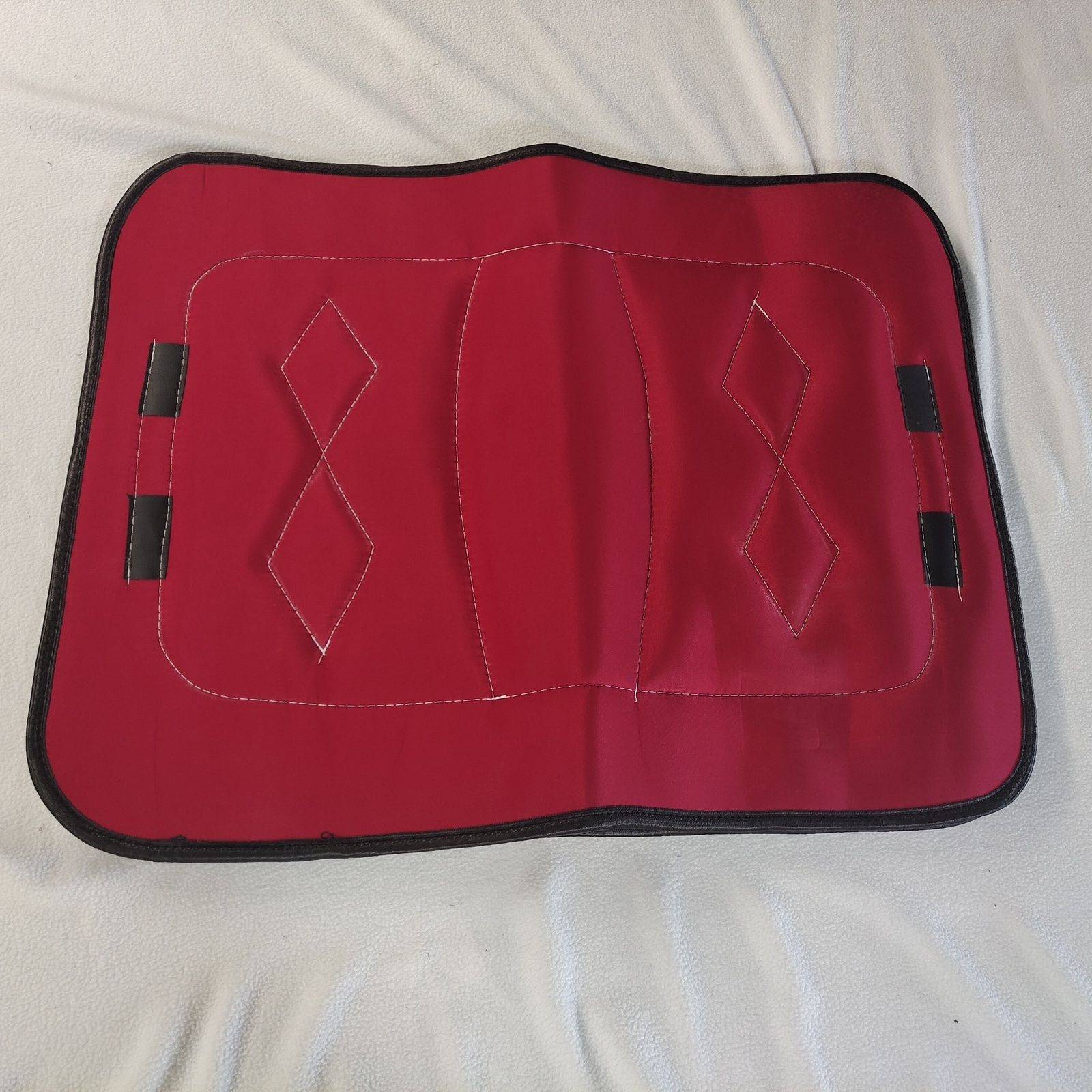 60 long, 80 red leather fabric