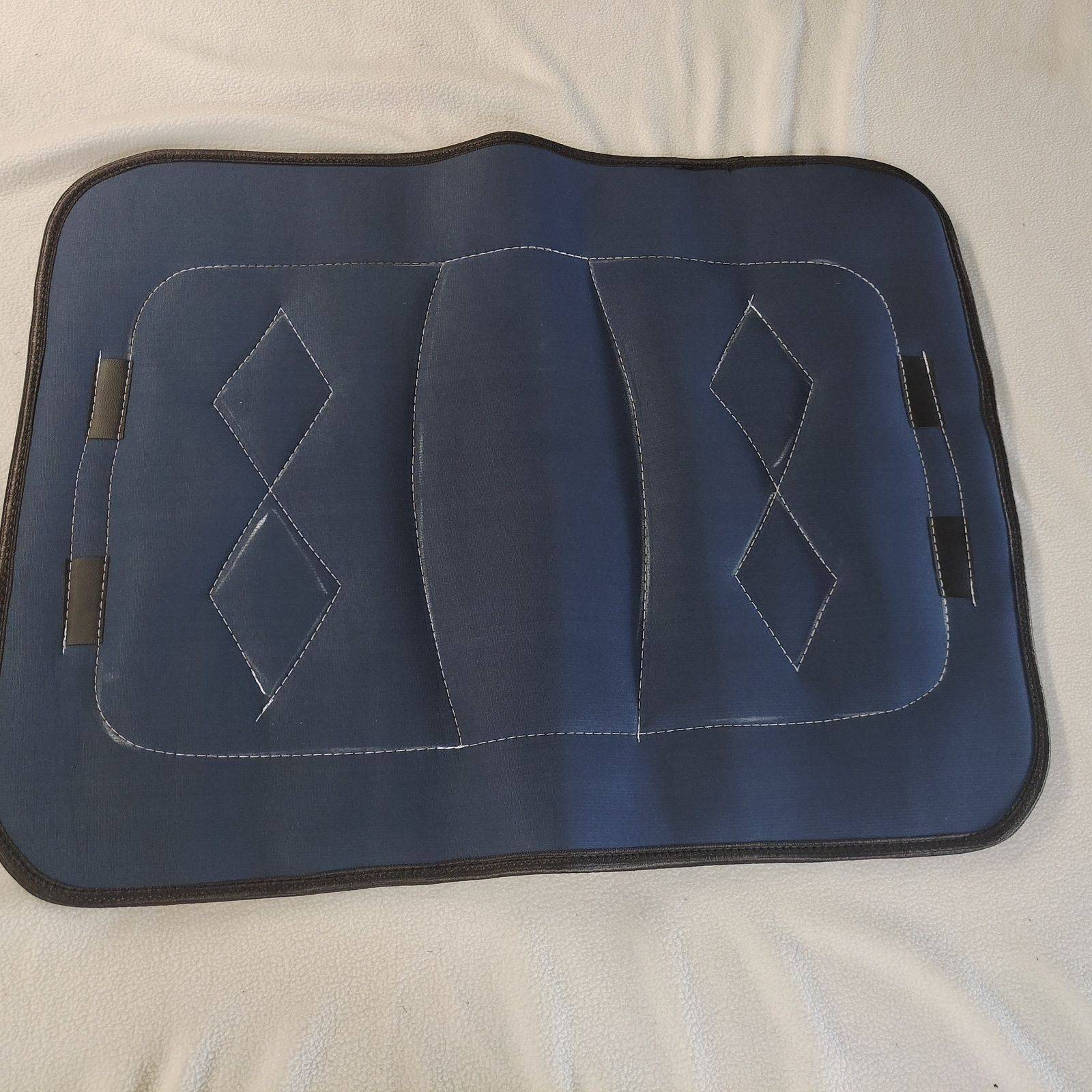 60 long, 80 long blue leather