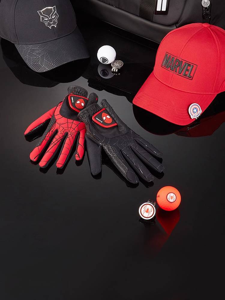Volvik Wwick Golf Gloves Gloves Left Single Single Spider -Man Perform Anti -Skating Golf Products