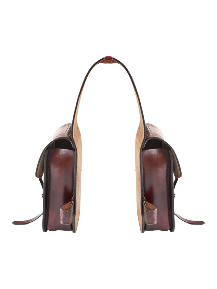 Century Jiudui Western saddle bag saddle bag horse foreskin ba Ye cyclical saddle accessories package equestrian supplies bag