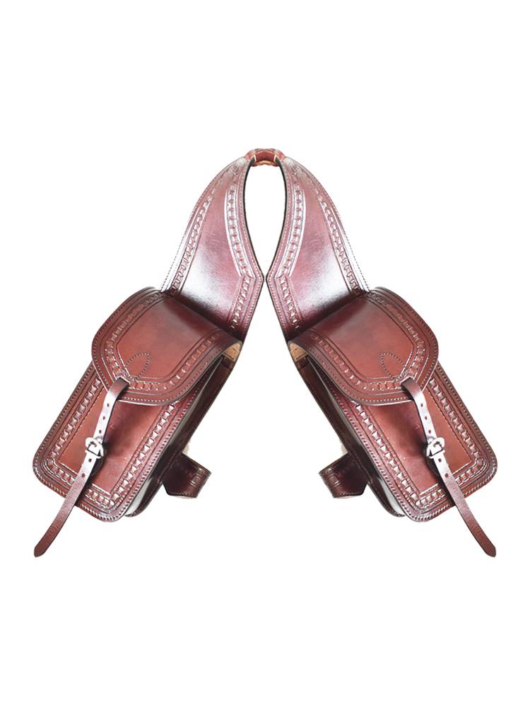 Century Jiudui Western saddle bag saddle bag horse foreskin ba Ye cyclical saddle accessories package equestrian supplies bag