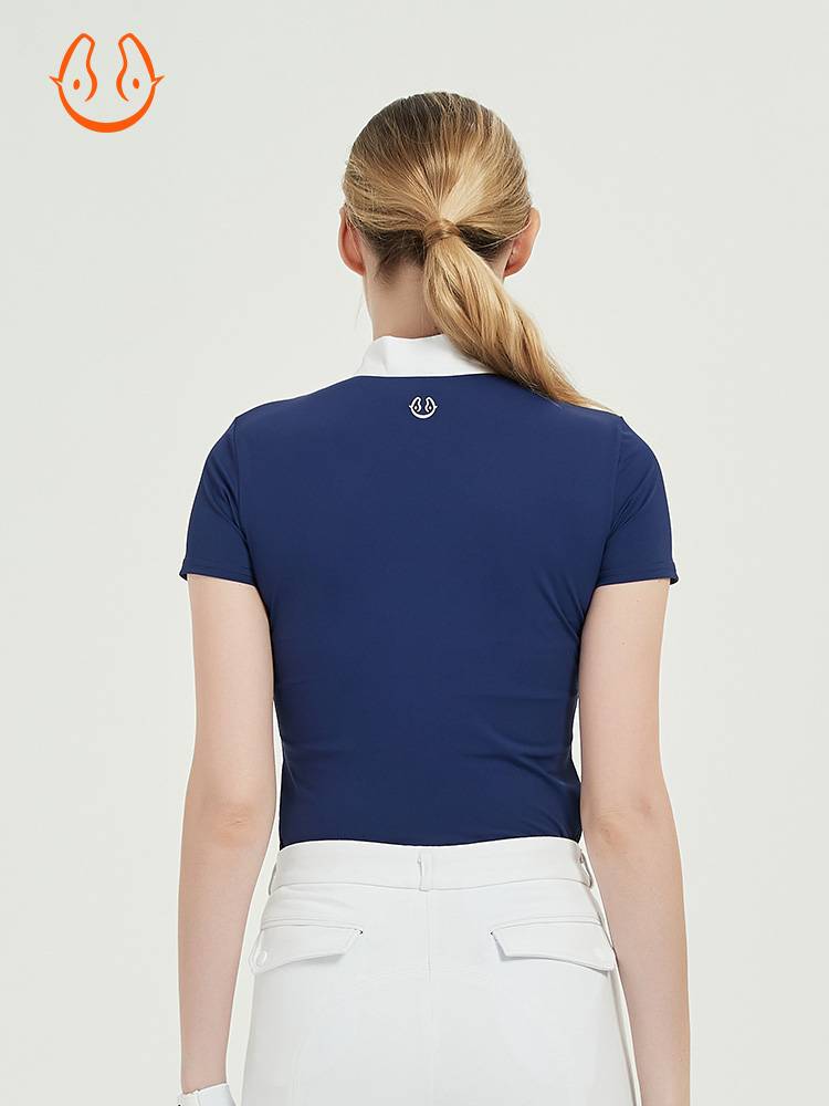 Yuema Huixia Equestrian T -shirt Short -sleeved Equestrian Equipment Clothing Flexible Modeling, Permanent, Woman Equestnically Women's Equestnically