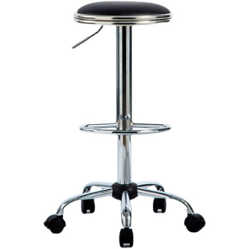 Better -back pulp tall stool laboratory Hospital stool workshop assembly line to lift the transfer chair high -footed round stool