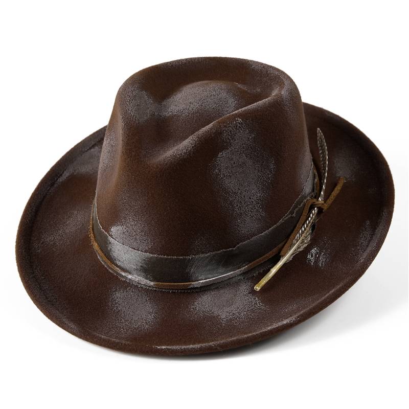 Fire burning hat burst wind and American retro jazz hat hats fashion burning wool woolen hat men and women universal personality