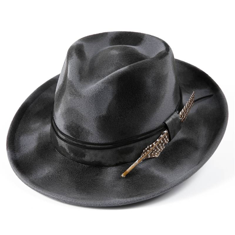 Fire burning hat burst wind and American retro jazz hat hats fashion burning wool woolen hat men and women universal personality