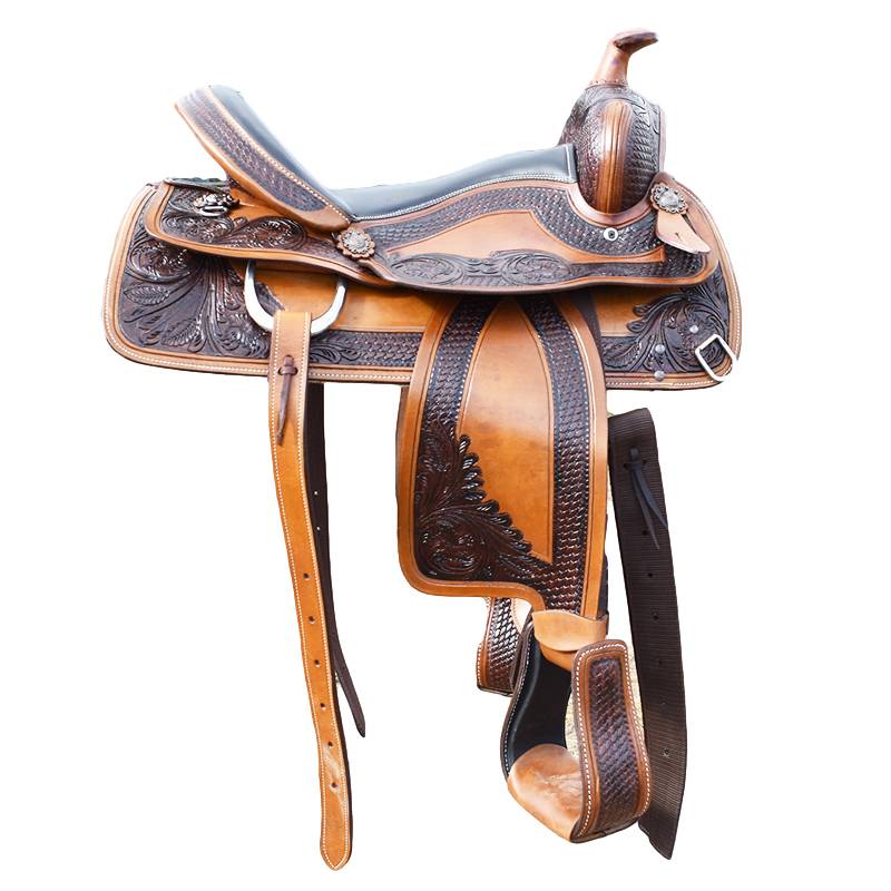 The bare-faced western saddle