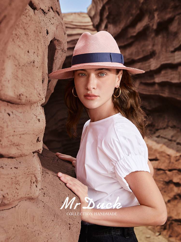Mrduck show 2024 new imported Ecuador's authentic Panama hat men and women handmade woven hat